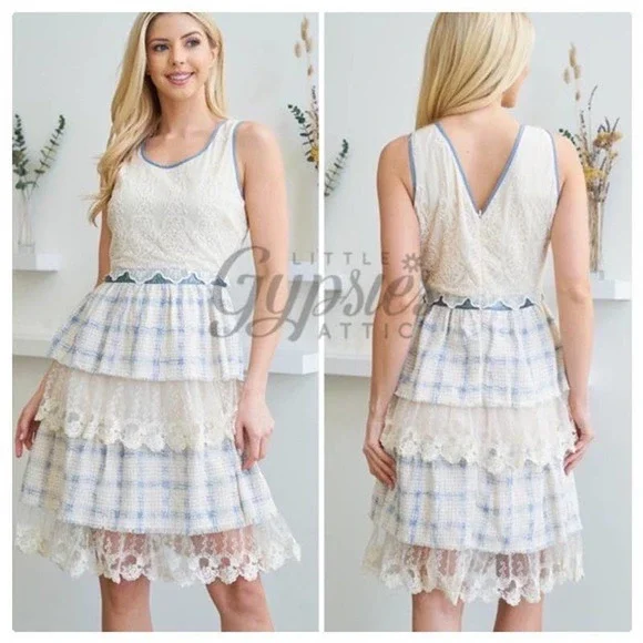 Ryu Farmhouse Country Cottage Midi Dress - Picture 3 of 9